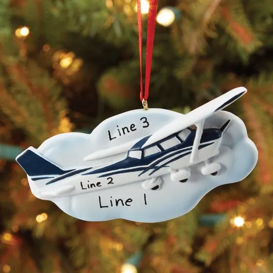 Skyhawk Personalized Christmas Ornament