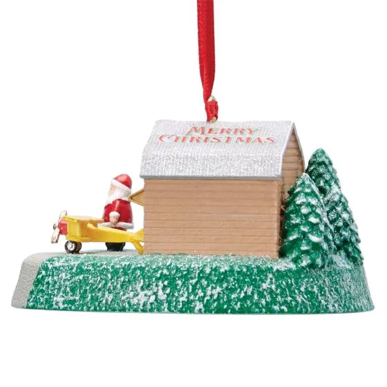 Santa’s Airpark Resin Ornament
