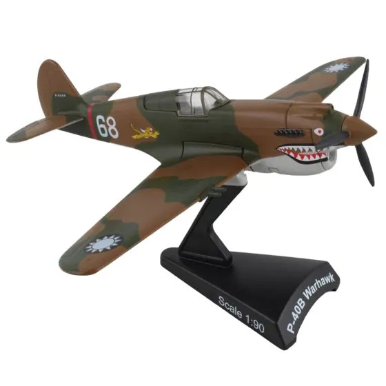 P-40 Flying Tigers “Hells Angels” Die-Cast Model 1 P-40 Flying Tigers “Hells Angels” Die-Cast Model