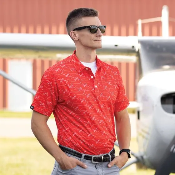 Scarlet Skies AeroWear™ Polo 6 Scarlet Skies AeroWear™ Polo