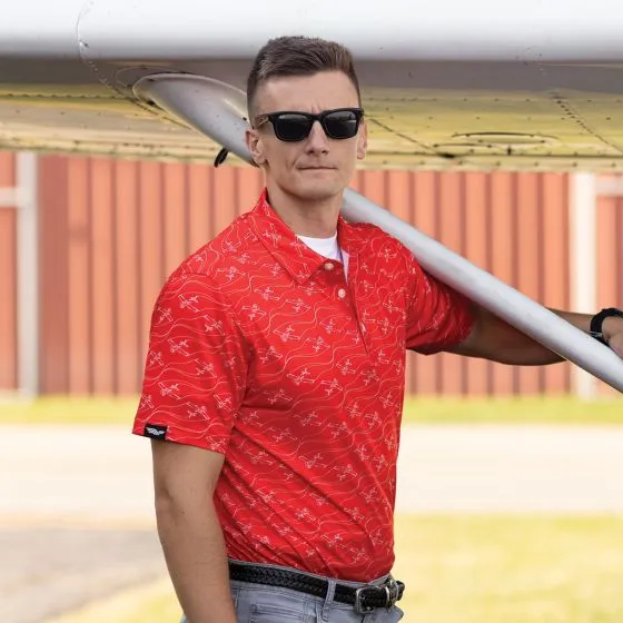 Scarlet Skies AeroWear™ Polo 7 Scarlet Skies AeroWear™ Polo