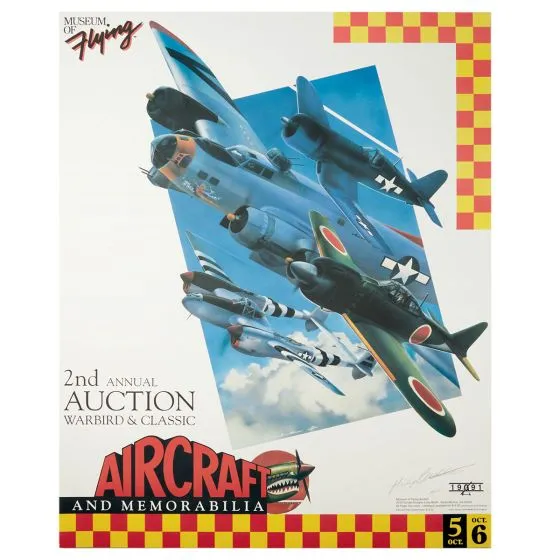 Limited Edition “Museum of Flying” 1991 Artist Proof Signed Print