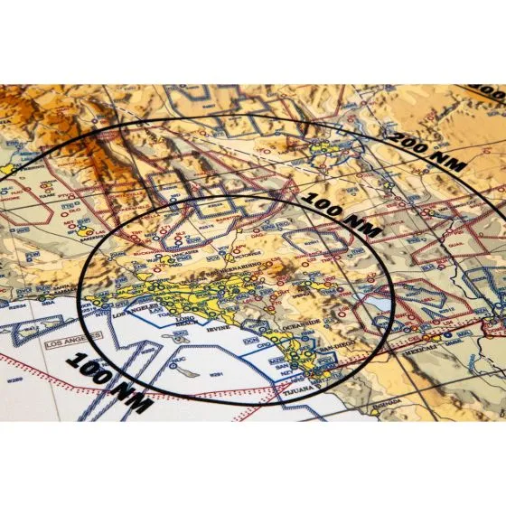 Custom VFR Planning Chart Wall Art (Large)