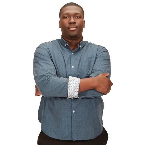 I Belong in the Skies AeroWear™ Long-Sleeved Button-Down Shirt 10 I Belong in the Skies AeroWear™ Long-Sleeved Button-Down Shirt