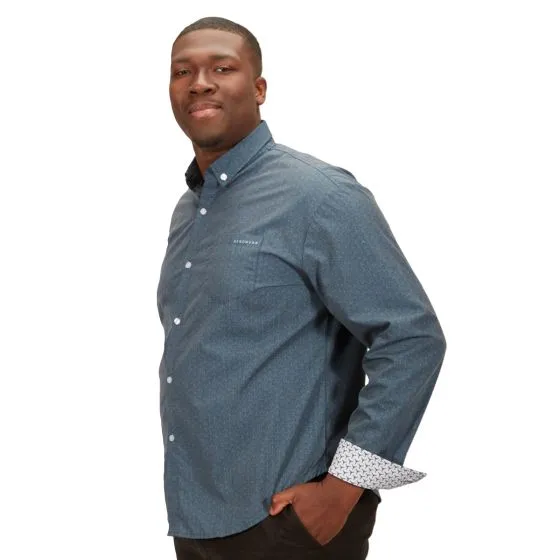I Belong in the Skies AeroWear™ Long-Sleeved Button-Down Shirt