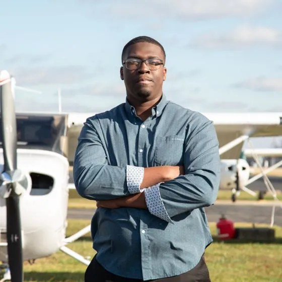 I Belong in the Skies AeroWear™ Long-Sleeved Button-Down Shirt 4 I Belong in the Skies AeroWear™ Long-Sleeved Button-Down Shirt