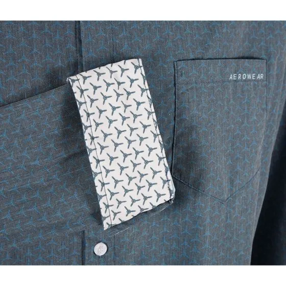 I Belong in the Skies AeroWear™ Long-Sleeved Button-Down Shirt 8 I Belong in the Skies AeroWear™ Long-Sleeved Button-Down Shirt