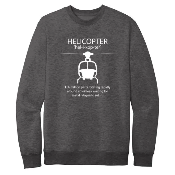 Helicopter Crewneck Sweatshirt