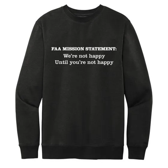 FAA Mission Statement Crewneck Sweatshirt