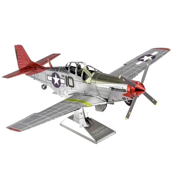 Tuskegee Airmen P-51D Mustang 3D Metal Model Kit