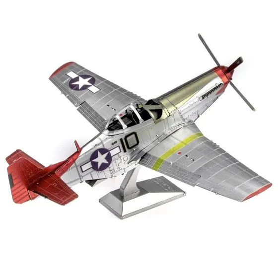 Tuskegee Airmen P-51D Mustang 3D Metal Model Kit