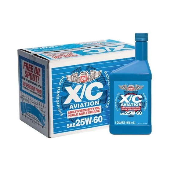 Phillips 66 X/C Aviation Oil X/C 25W-60 (Case of 12) 2 Phillips 66 X/C Aviation Oil X/C 25W-60 (Case of 12)