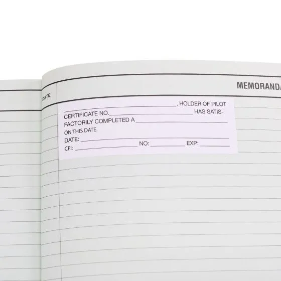 Logbook Endorsement Stickers