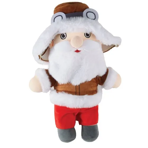 Stuffed Plush Aviator Santa Claus