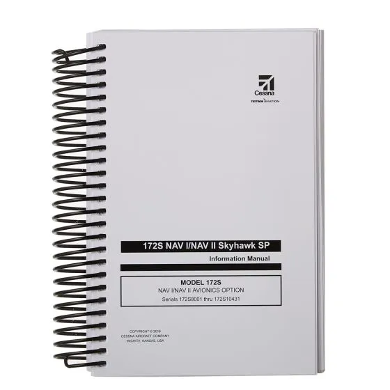Cessna 172S Airplane Information Manual 1 Cessna 172S Airplane Information Manual