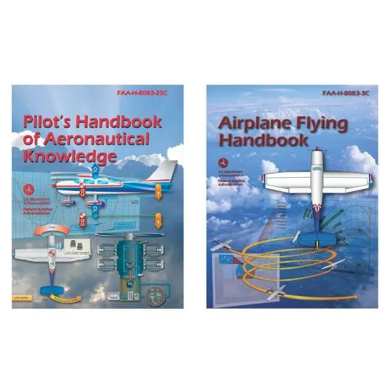 Sporty’s Airplane Flying Handbook and Pilot’s Handbook of Aeronautical Knowledge Combo (softcover)