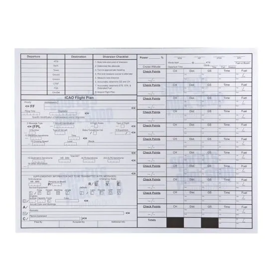 VFR/IFR Flight Plan Forms by Sporty's