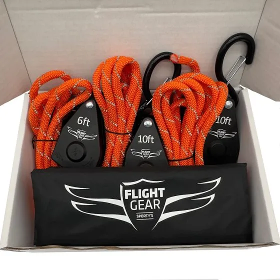 Flight Gear Pull Down Tie-Down Set 3 Flight Gear Pull Down Tie-Down Set