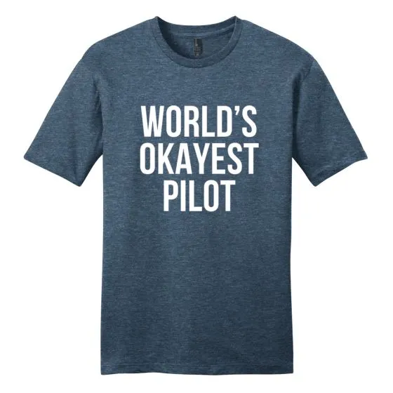 Men’s World’s Okayest Pilot T-Shirt