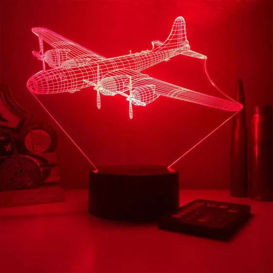 B-29 Superfortress 3D Aircraft Color Changing Lamps 3 B-29 Superfortress 3D Aircraft Color Changing Lamps