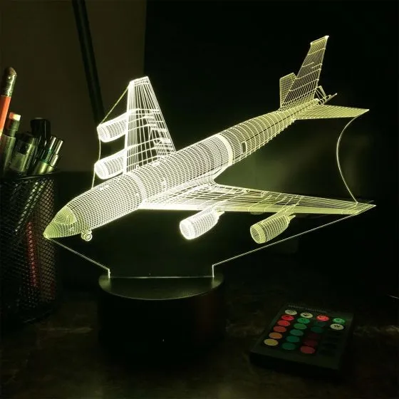 KC-135 USAF Refueling Plane 3D Aircraft Color Changing Lamps