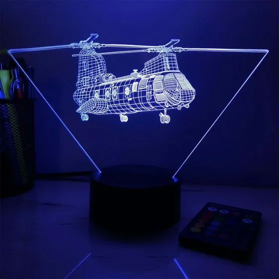 CH-46 Sea Knight 3D Aircraft Color Changing Lamps