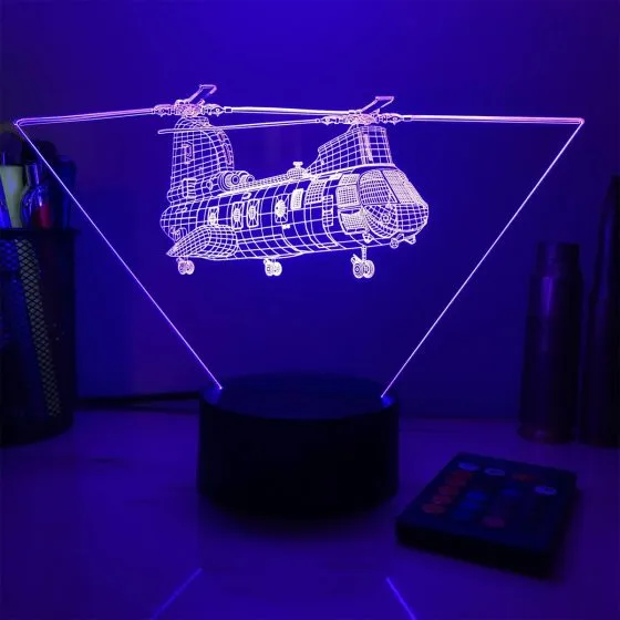 CH-46 Sea Knight 3D Aircraft Color Changing Lamps