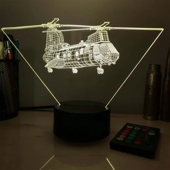 CH-46 Sea Knight 3D Aircraft Color Changing Lamps 4 CH-46 Sea Knight 3D Aircraft Color Changing Lamps