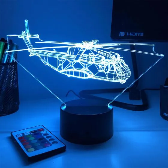 CH-53 Sea Stallion 3D Aircraft Color Changing Lamps