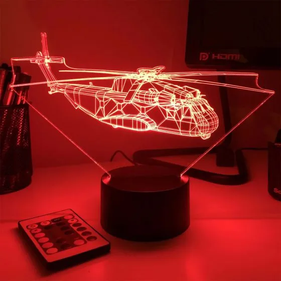 CH-53 Sea Stallion 3D Aircraft Color Changing Lamps