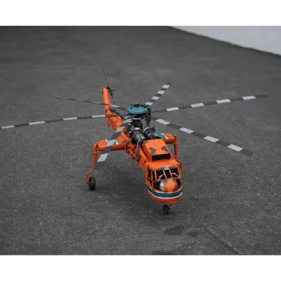 Aerial Crane Lifting Helicopter Model