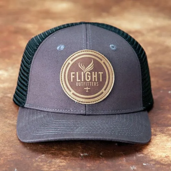 Flight Outfitters Classic Logo Leather Patch Hat