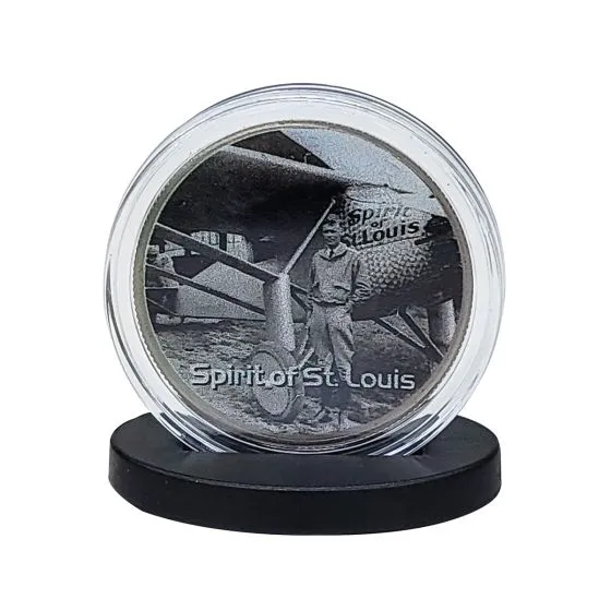 Spirit of St. Louis JFK Half Dollar Colorized Coin