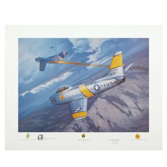 There Went Number 10 Print Signed by “Boots” Blesse