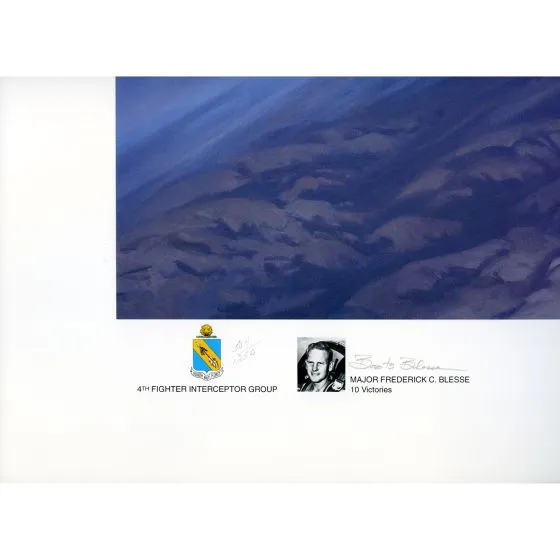There Went Number 10 Print Signed by “Boots” Blesse