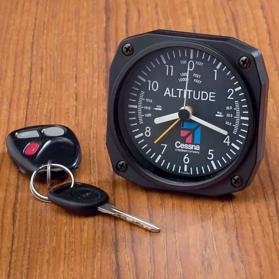 Cessna Logo Altimeter Desk Clock 12 Cessna Logo Altimeter Desk Clock
