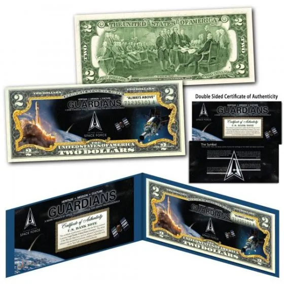 United States Space Force Genuine Legal Tender $2 Bill