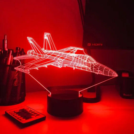 F/A-18 Super Hornet 3D Aircraft Color Changing Lamps 13 F/A-18 Super Hornet 3D Aircraft Color Changing Lamps
