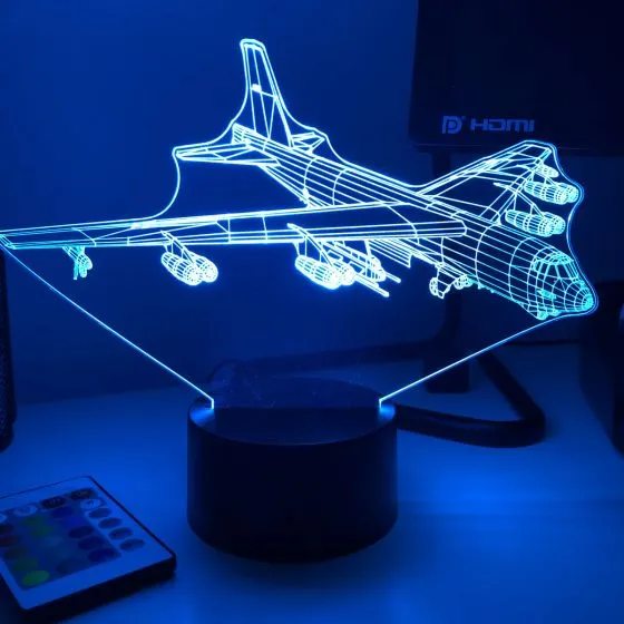 B-52 Stratofortress 3D Aircraft Color Changing Lamps