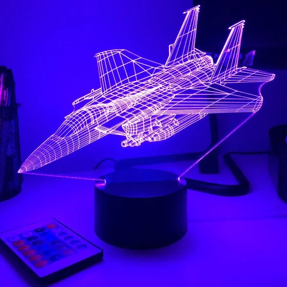 F-15 Strike Eagle 3D Aircraft Color Changing Lamps