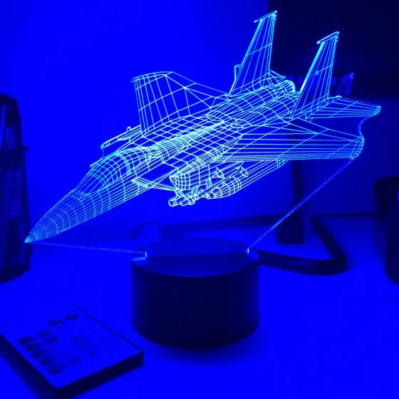 F-15 Strike Eagle 3D Aircraft Color Changing Lamps