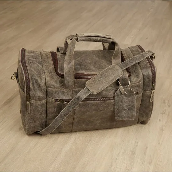 Pilot Wings Leather Flight Bag