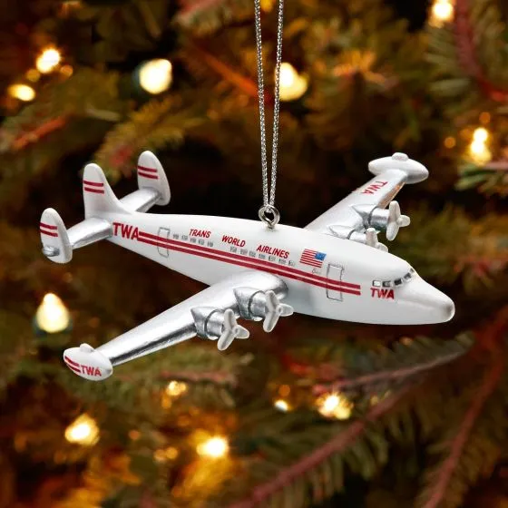 TWA Super Connie Christmas Ornament 1 TWA Super Connie Christmas Ornament