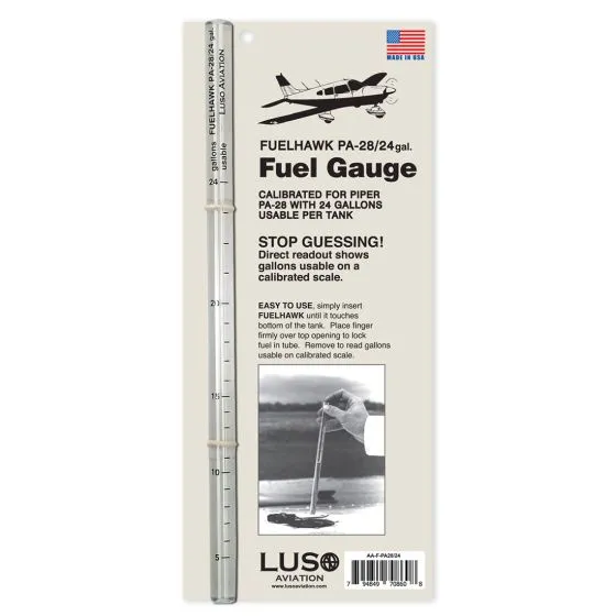Piper PA-28 Fuelhawk – 24 gallons usable