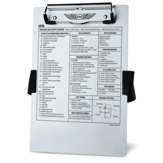 IFR Aluminum Kneeboard