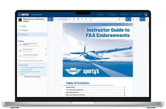 Flight Instructor Refresher Course (Online eFIRC) 6 Flight Instructor Refresher Course (Online eFIRC)