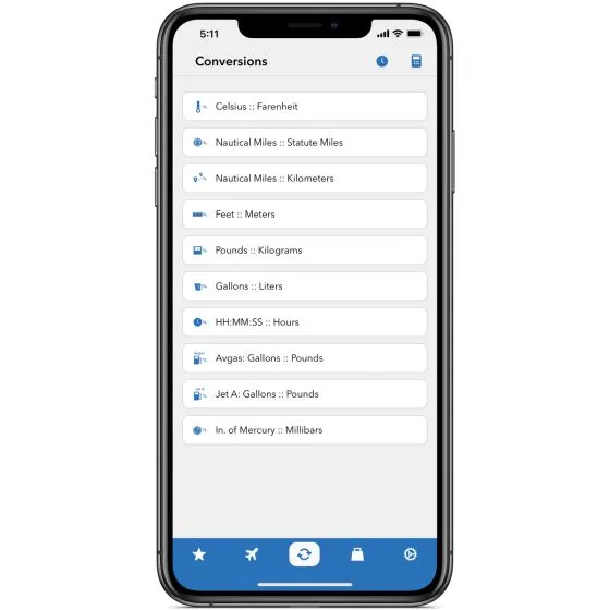 Sporty’s E6B iPhone/iPad Aviation App 10 Sporty’s E6B iPhone/iPad Aviation App