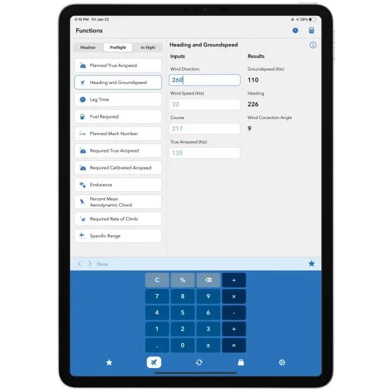Sporty’s E6B iPhone/iPad Aviation App 3 Sporty’s E6B iPhone/iPad Aviation App