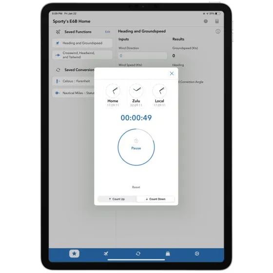 Sporty’s E6B iPhone/iPad Aviation App 6 Sporty’s E6B iPhone/iPad Aviation App