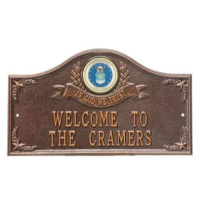 Personalized United States Air Force Wall Plaques